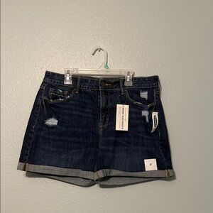 Old Navy Indigo Distressed Jean Shorts